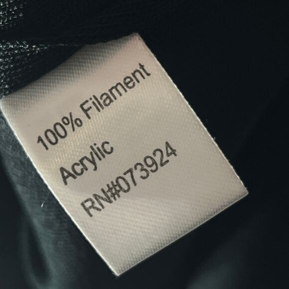 Ming Wang Dress Sleeveless Sheath Black Filament Acrylic Knit Evening Holiday XL - Picture 6 of 7